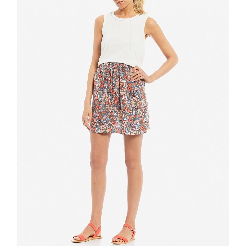 Copper Key floral skirt